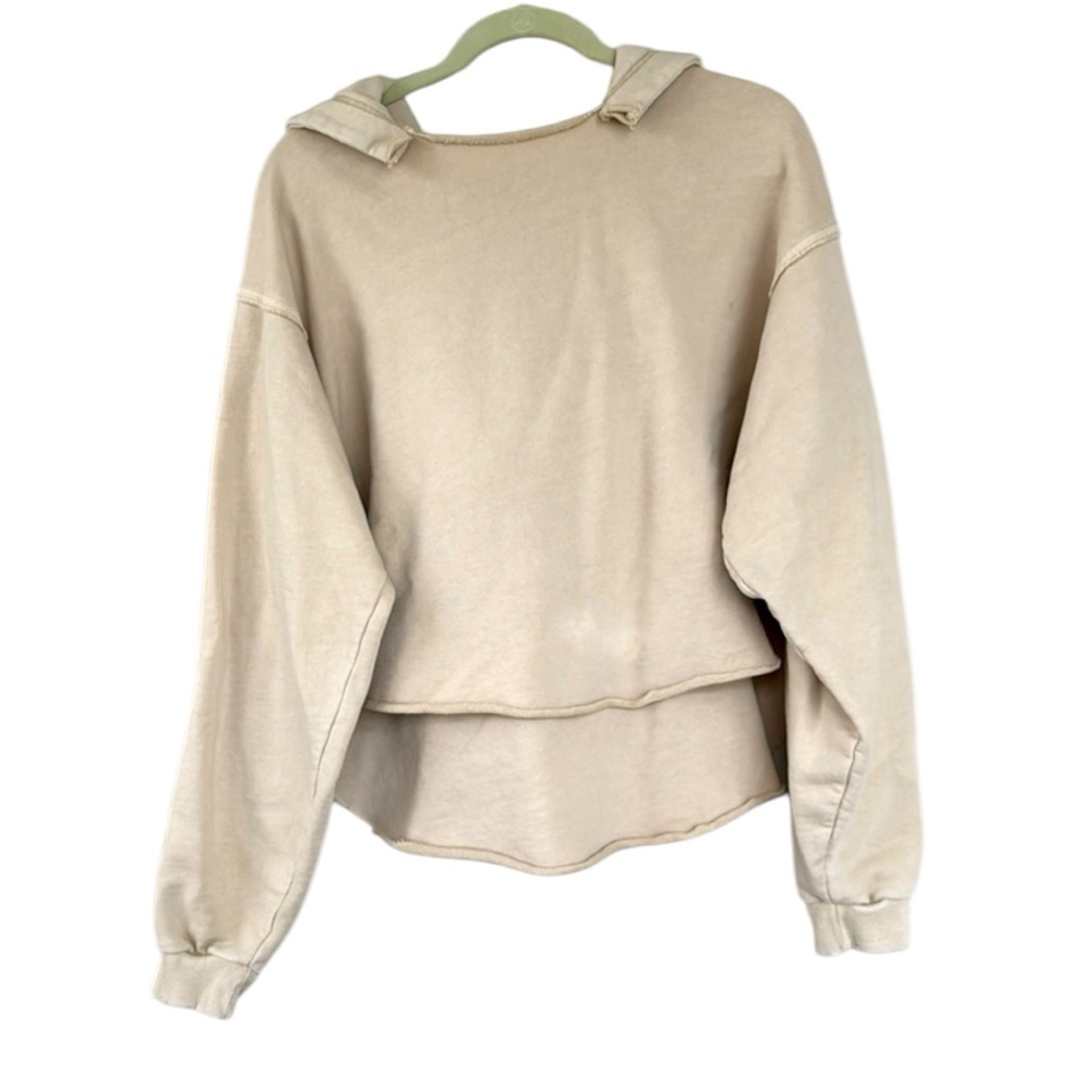 Free People x We The Free Distressed Cropped Hoodie Small